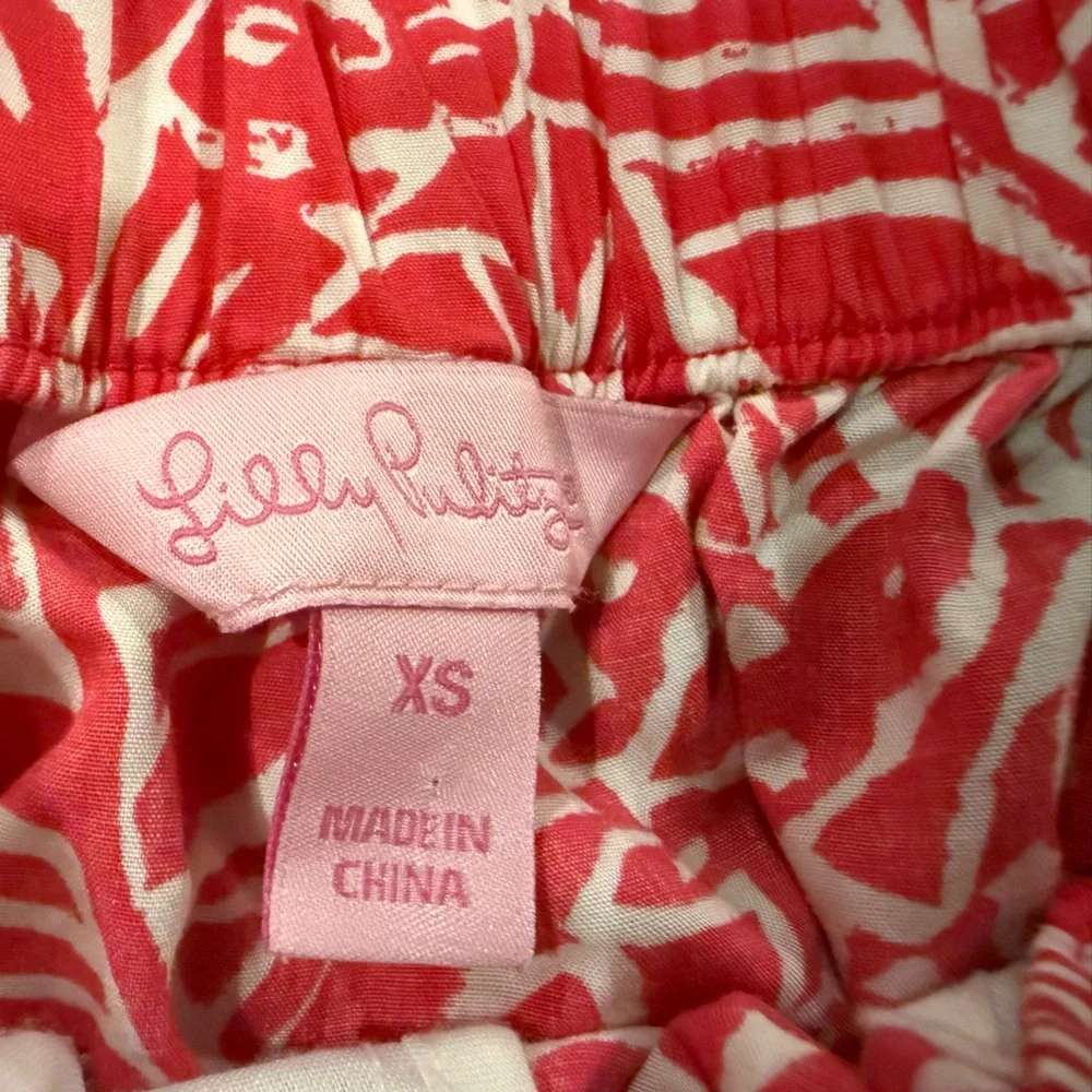 Lilly Pulitzer Pink Patterned Mini Skirt Size XS